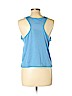 Nike 100% Polyester Blue Active Tank Size L - photo 2