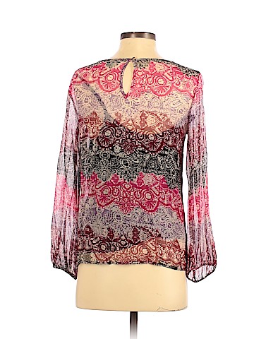 Ella Moss Long Sleeve Silk Top (view 2)