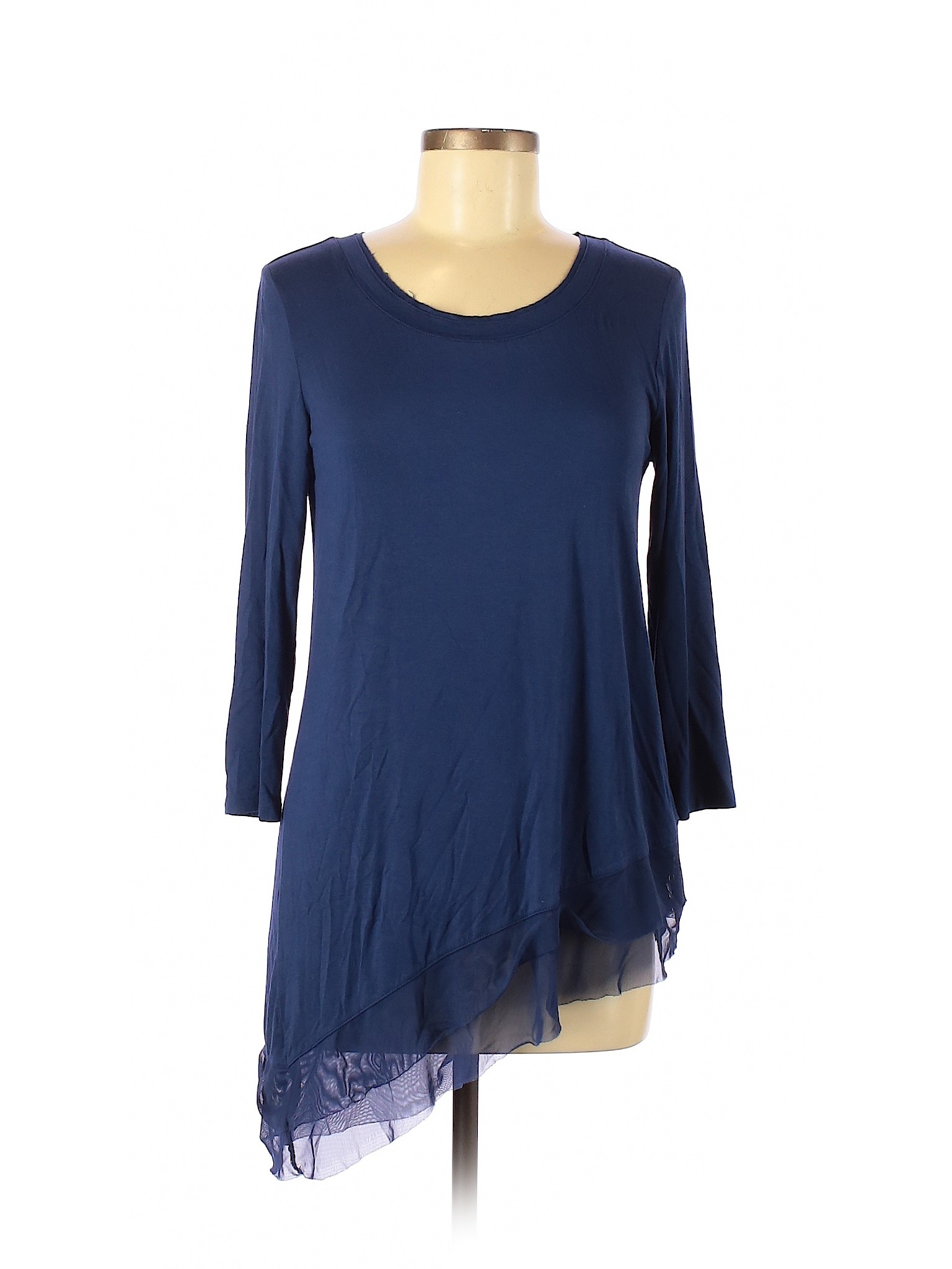 Cupio Women Blue 3/4 Sleeve Top M | eBay