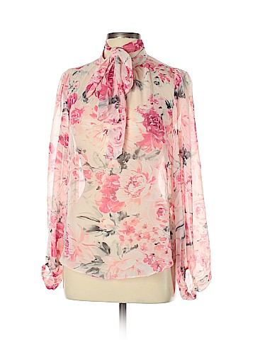 White House Black Market Long Sleeve Blouse (view 1)