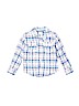 Carter's 100% Cotton Plaid Blue Long Sleeve Button-Down Shirt Size 3T - photo 1