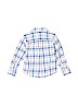 Carter's 100% Cotton Plaid Blue Long Sleeve Button-Down Shirt Size 3T - photo 2