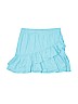 Zara 100% Cotton Solid Blue Skirt Size 13 - 14 - photo 1