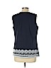 Talbots 100% Cotton Blue Sleeveless Blouse Size L (petite) - photo 2
