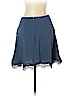 Ann Taylor 100% Polyester Blue Casual Skirt Size 10 (petite) - photo 2