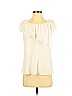 Banana Republic 100% Silk Ivory Short Sleeve Silk Top Size XS (petite) - photo 1
