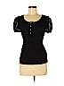 Dolce & Gabbana Black Short Sleeve Henley Size EU (IT) 44 / US 8 - photo 1