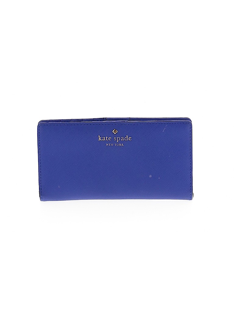 Kate Spade New York Graphic Solid Blue Wallet One Size - 77% off | thredUP