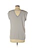 DR2 100% Polyester Gray Short Sleeve Blouse Size M (petite) - photo 2