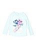 Gymboree 100% Cotton Graphic Blue Long Sleeve T-Shirt Size 7 - 8 - photo 1