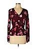 Express 100% Rayon Burgundy Long Sleeve Blouse Size S - photo 1