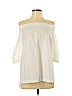 Lauren by Ralph Lauren 100% Cotton White 3/4 Sleeve Top Size L (petite) - photo 1