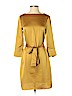 H&M 100% Polyester Gold Cocktail Dress Size 2 - photo 1
