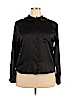 Assorted Brands 100% Polyester Black Long Sleeve Blouse Size 18 - photo 1