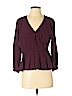 Ann Taylor LOFT 100% Viscose Purple 3/4 Sleeve Blouse Size L (petite) - photo 1