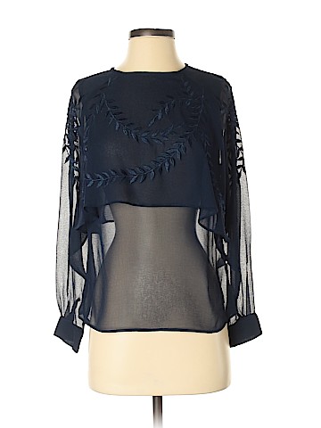 Topshop Long Sleeve Blouse (view 1)