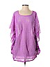 Double Take 100% Polyester Purple Swimsuit Cover Up Size 1X - photo 1