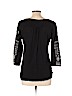 Lucky Brand Black 3/4 Sleeve Top Size L - photo 2