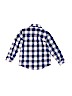 Carter's 100% Cotton Checkered-gingham Blue Long Sleeve Button-Down Shirt Size 4T - photo 2
