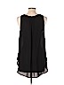 Lush 100% Polyester Black Sleeveless Blouse Size L - photo 2