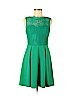 Francesca's Green Casual Dress Size M - photo 1