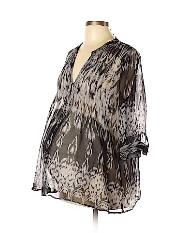 Joie 3/4 Sleeve Silk Top (view 1)