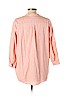 Planet Motherhood 100% Cotton Orange 3/4 Sleeve Button-Down Shirt Size XL - photo 2