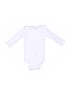 Gerber 100% Cotton Graphic White Long Sleeve Onesie Size 3 mo - 9 mo - photo 2