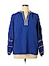 Unbranded Blue Long Sleeve Blouse Size XL - photo 1