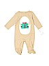 Carter's 100% Cotton Graphic Tan Long Sleeve Outfit 0-3 MO / 3 MO - photo 1