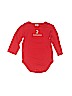Janie and Jack 100% Cotton Red Long Sleeve Onesie Size 6-12 mo - photo 1
