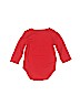 Janie and Jack 100% Cotton Red Long Sleeve Onesie Size 6-12 mo - photo 2