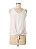 Ann Taylor LOFT White Sleeveless Top Size M (petite) - photo 1