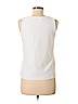 Ann Taylor LOFT White Sleeveless Top Size M (petite) - photo 2
