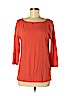 Ann Taylor LOFT Outlet Orange 3/4 Sleeve Top Size M - photo 1