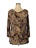 Studio 1940 Tan 3/4 Sleeve Top Size XL - photo 1