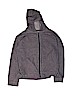 Tea 100% Cotton Gray Zip Up Hoodie Size 10 - photo 1