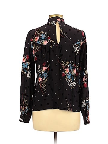 Parker Long Sleeve Silk Top (view 2)