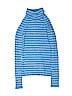 The Children's Place Stripes Blue Turtleneck Sweater Size 10 - 12 - photo 1