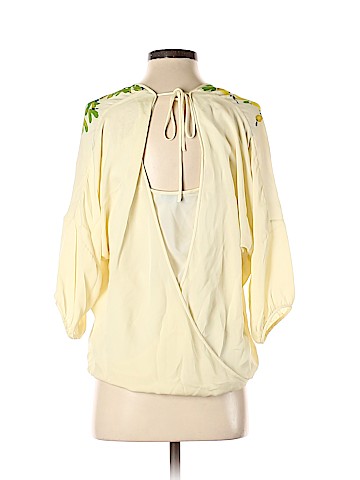 Tibi 3/4 Sleeve Silk Top (view 2)