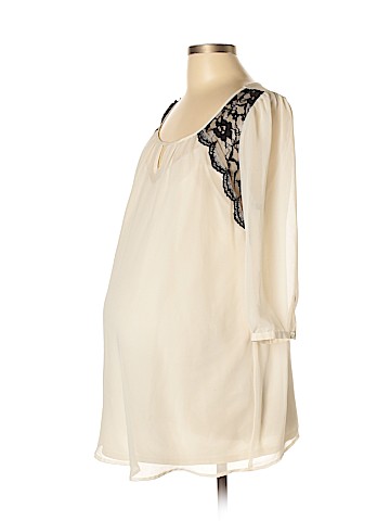 Oh Baby By Motherhood 3/4 Sleeve Blouse (view 1)