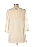 Oh Baby By Motherhood 100% Polyester White 3/4 Sleeve Blouse Size L - photo 2
