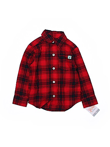 Just One Year by Carter's Long Sleeve Button-Down Shirt (view 1)