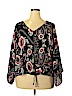 Chill 100% Rayon Black Long Sleeve Blouse Size XXL - photo 1
