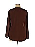 Alberto Makali 100% Polyester Brown Long Sleeve Blouse Size XL - photo 2