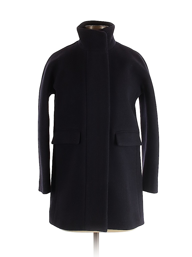 J.Crew Blue Wool Coat Size 0 (petite) - photo 1