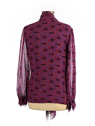 Tory Burch Long Sleeve Silk Top (view 2)