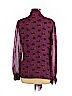 Tory Burch 100% Silk Purple Long Sleeve Silk Top Size 10 - photo 2