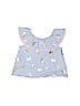 Little Lass Stripes Blue Short Sleeve Blouse 9-12 MO / 12 MO - photo 2