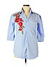 Assorted Brands 100% Polyester Blue 3/4 Sleeve Blouse Size XL - photo 1